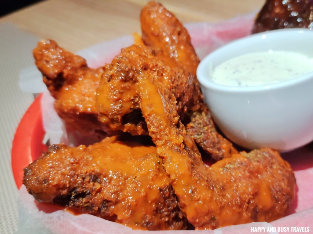 Buffalo Chicken Wings The Reef Panglao - Where to eat in Panglao Bohol Restaurant Bar - Happy and Busy Travels