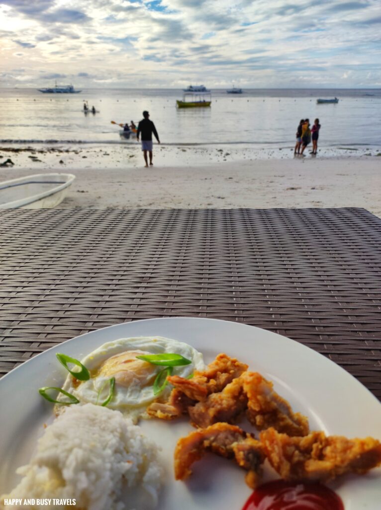 buffet breakfast features and amenities Villa Tomasa Alona Beach Panglao Bohol - Where to stay Affordable resort hotel beachfront - Happy and Busy Travels to Bohol