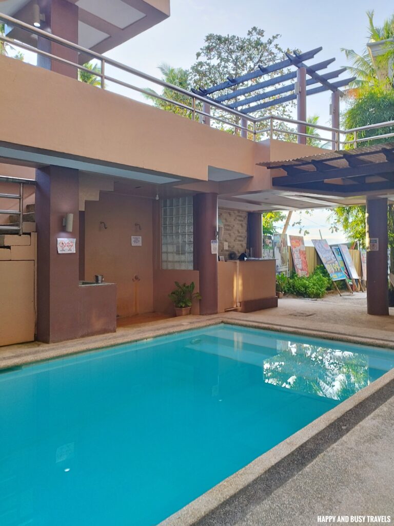swimming pool features and amenities Villa Tomasa Alona Beach Panglao Bohol - Where to stay Affordable resort hotel beachfront - Happy and Busy Travels to Bohol