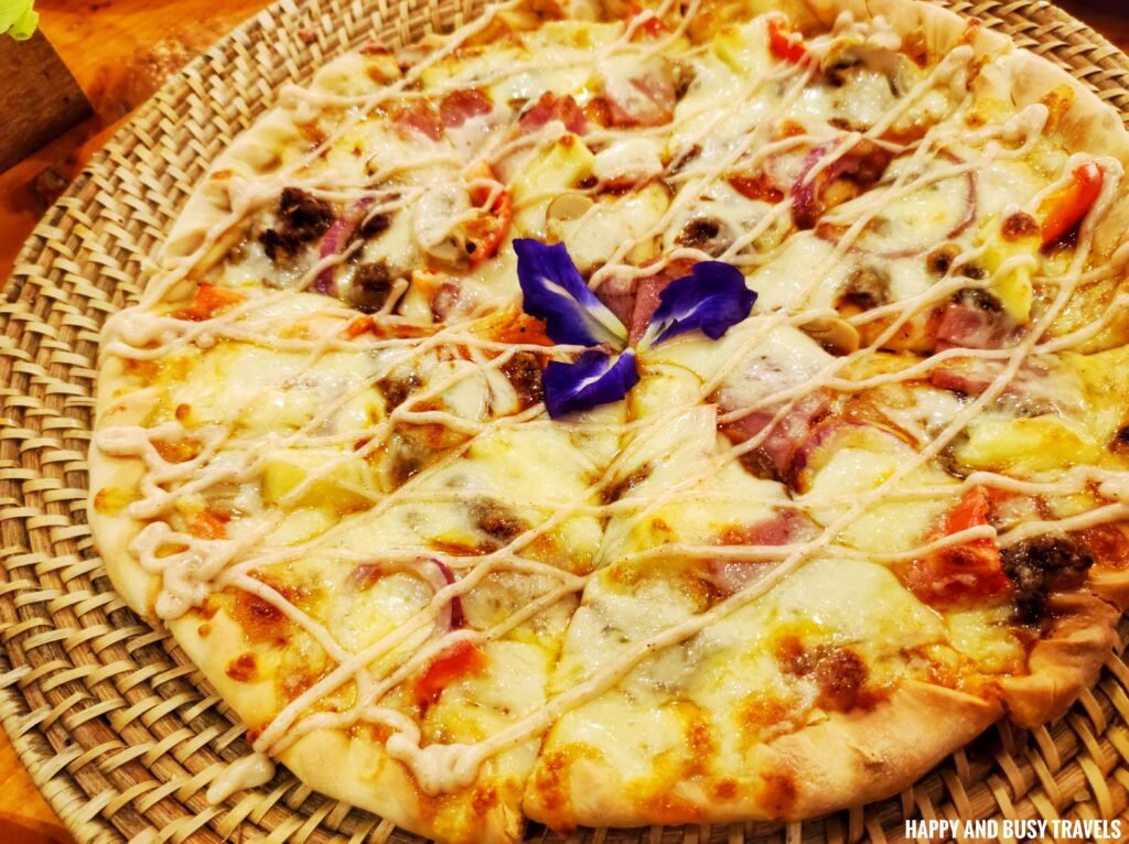 cheesy ube pizza Bassa Bar and Villa - Where to eat in panglao bohol restaurant - Happy and Busy Travels