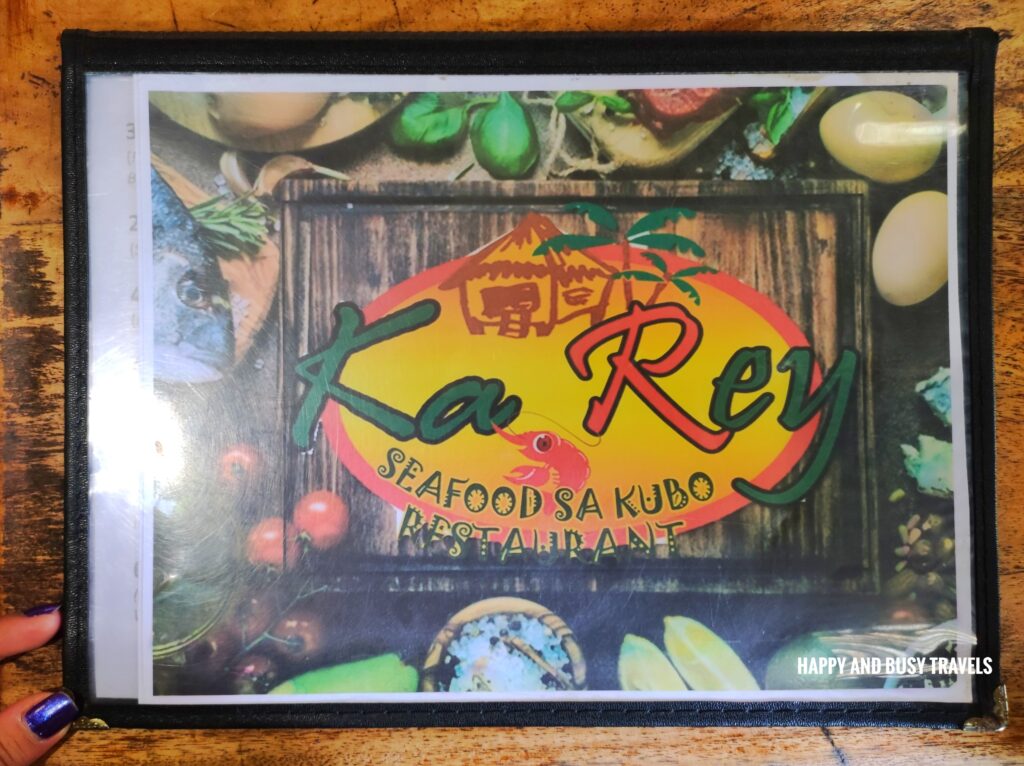 menu Ka Rey Seafood Restaurant - Where to eat Tagaytay party tray - Happy and Busy Travels