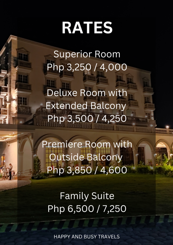 rates Via Appia - Where to stay in Tagaytay Affordable hotel resort - Happy and Busy Travels