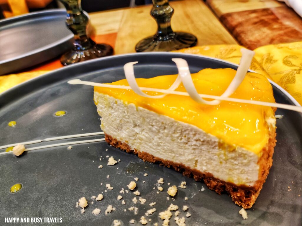 mango cheesecake cake of the day Domus Restaurant and Events by chef Christopher Tamayo - Where to eat in Amadeo Silang Tagaytay - Happy and Busy Travels