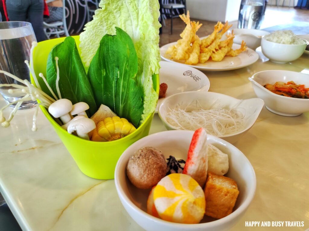 vegetable platter assorted balls Nabe Japanese Izakaya and Hotpot Tagaytay - Where to eat in Tagaytay restaurant - Happy and Busy Travels Shabu Shabu