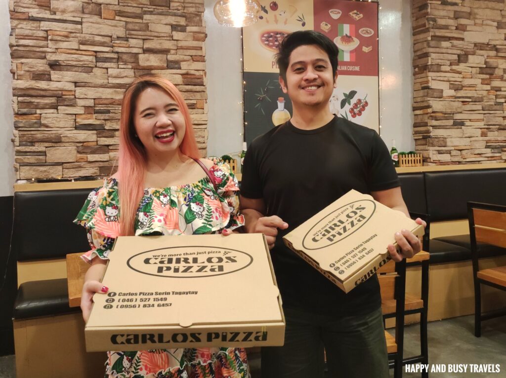 Carlos Pizza Serin Tagaytay - Where to eat restaurant - Happy and Busy Travels