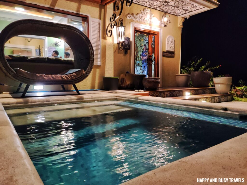 dipping pool La Casa Tagaytay Highlands - Airbnb house for rent where to stay - Happy and Busy Travels