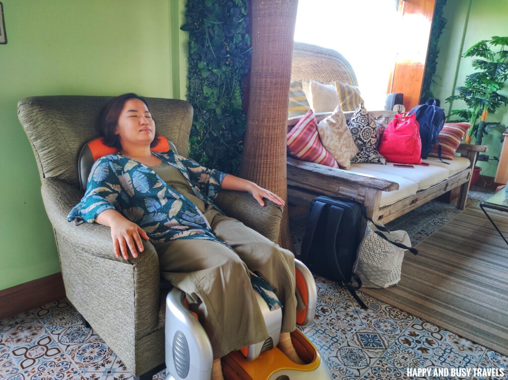 massage chair travel with karla La Casa Tagaytay Highlands - Airbnb house for rent where to stay - Happy and Busy Travels