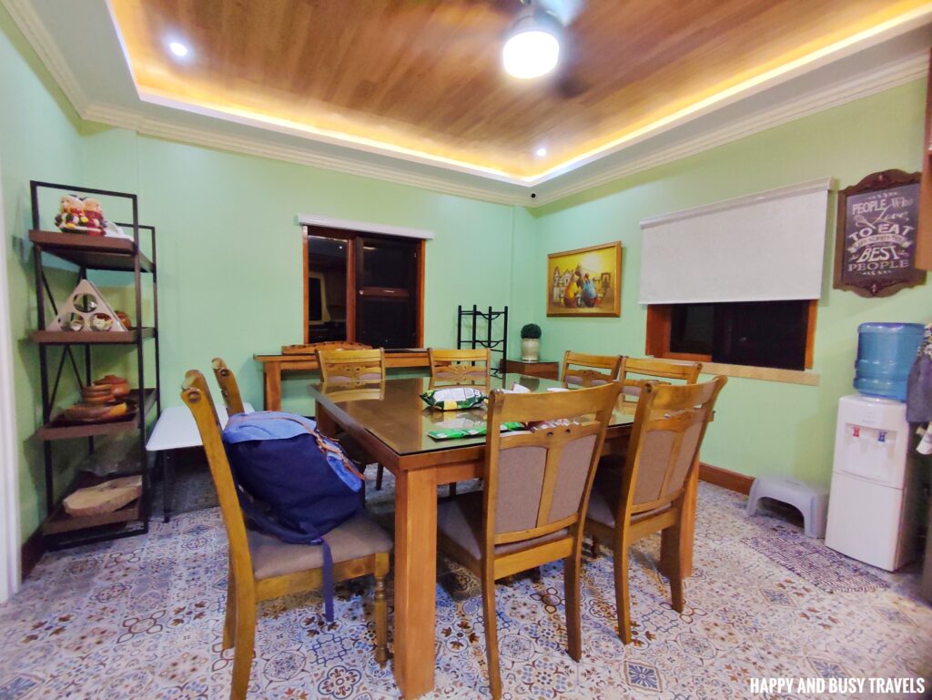 dinning area La Casa Tagaytay Highlands - Airbnb house for rent where to stay - Happy and Busy Travels