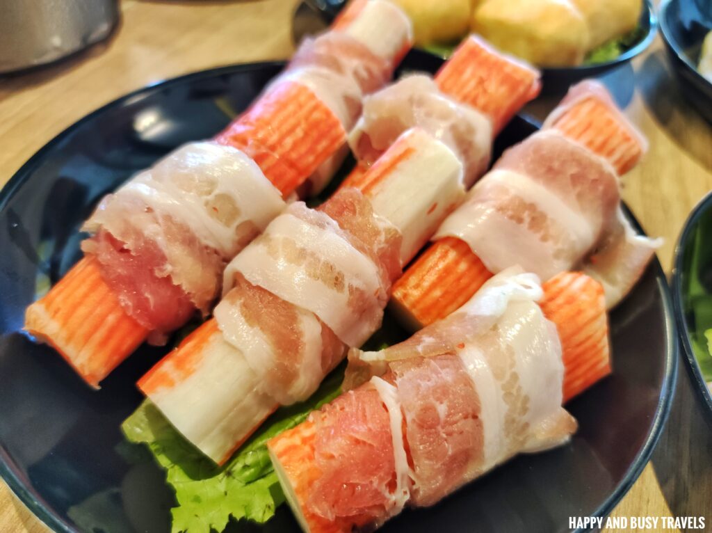 wrapped crab sticks Meat Here Unlimited Korean BBQ Tagaytay branch - Where to eat in Tagaytay Restaurants samgyupsal - Happy and Busy Travels