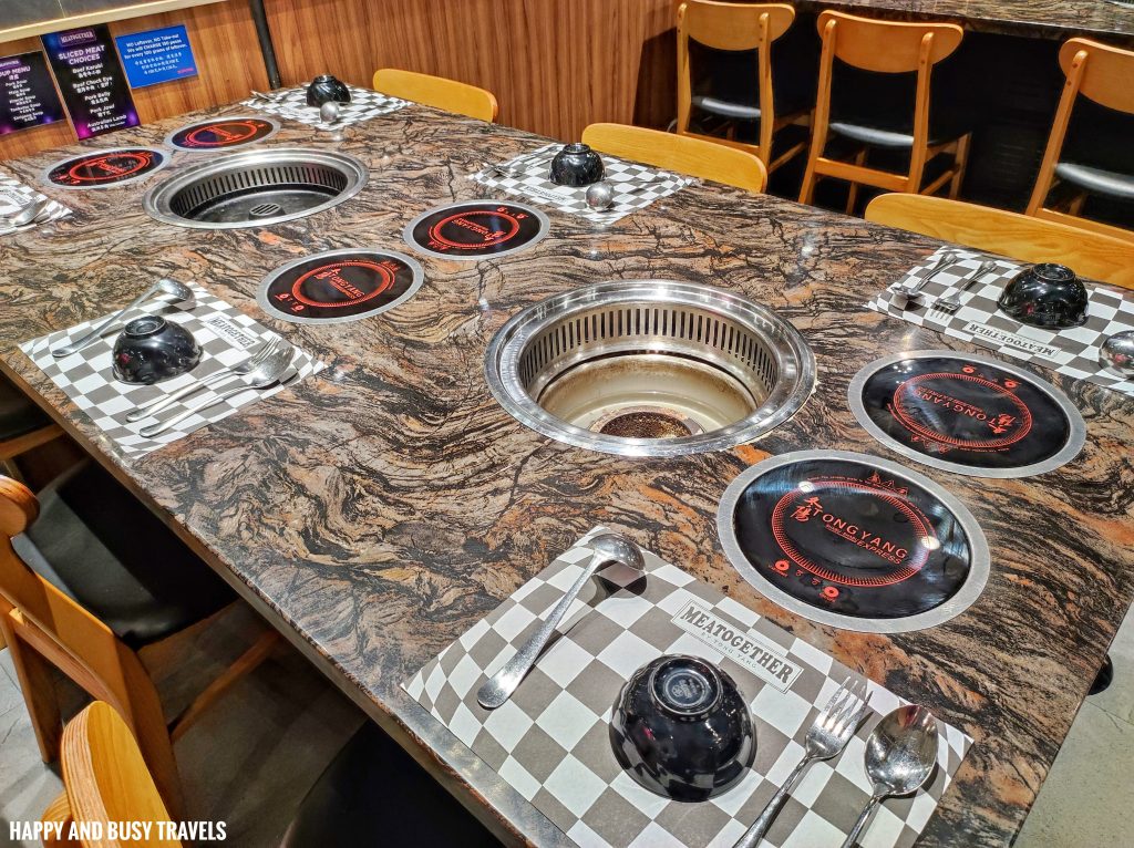 tables and chairs Meatogether - shabu shabu hotpot samgyupsal Waltermart Macapagal unlimited buffet where to eat restaurant - Happy and Busy Travels