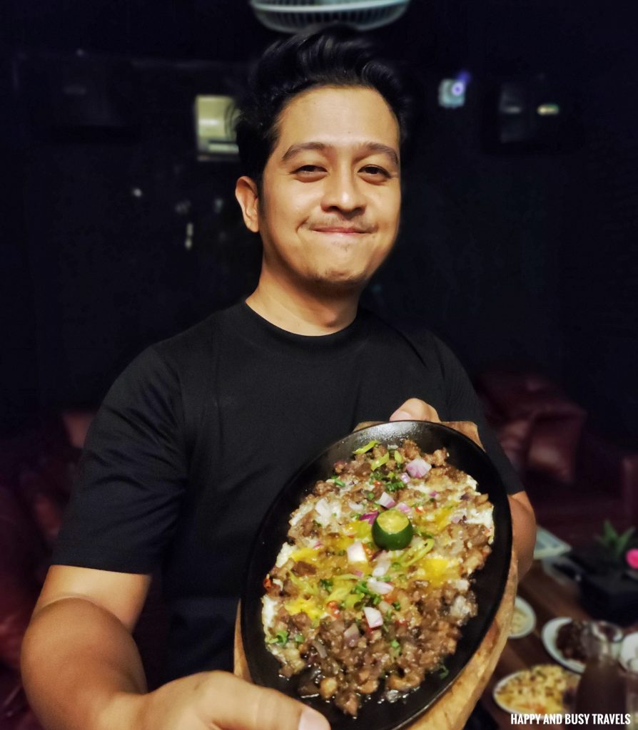 sizzling sisig Bobschibog Restobar - VIP KTV Karaoke Videoke party place where to eat restaurant imus cavite - Happy and Busy Travels
