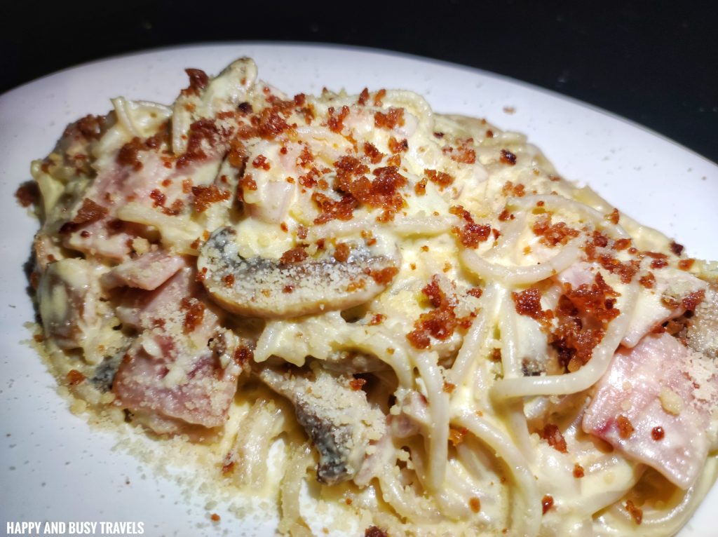 carbonara Bobschibog Restobar - VIP KTV Karaoke Videoke party place where to eat restaurant imus cavite - Happy and Busy Travels