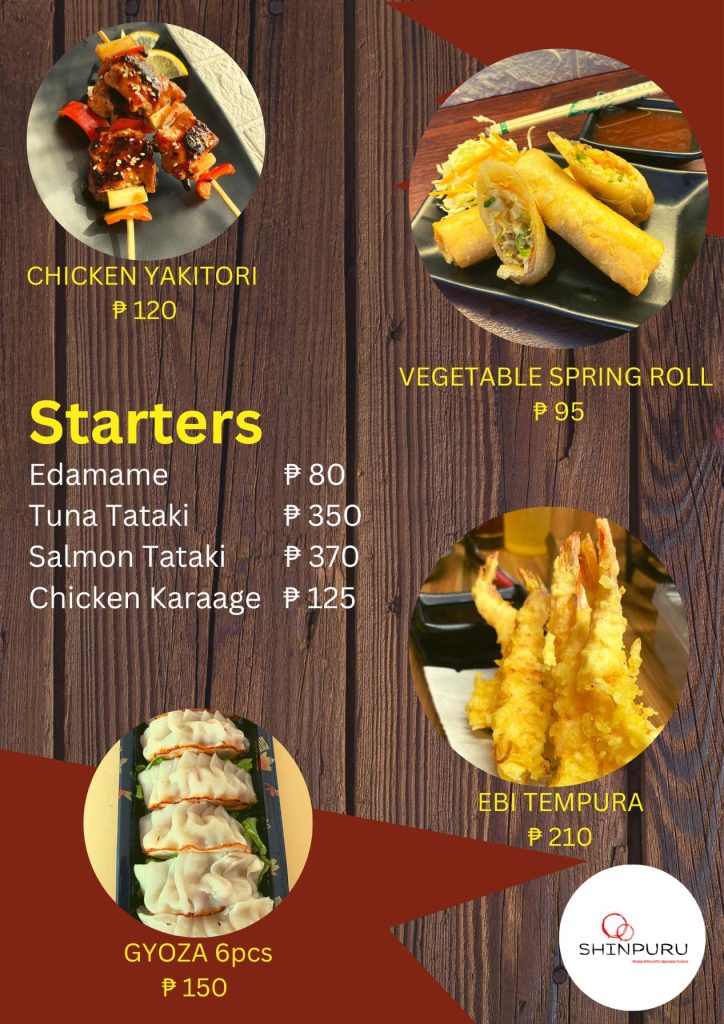 menu Shinpuru Japanese Restaurant - Imus Cavite Where to eat affordable buffet - Happy and Busy Travels