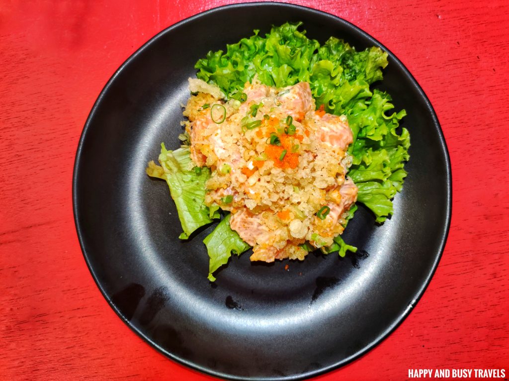 Crispy Salmon Salad Shinpuru Japanese Restaurant - Imus Cavite Where to eat affordable buffet - Happy and Busy Travels