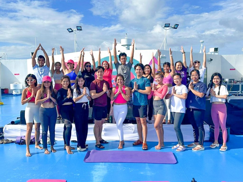 2GOkada creators cruise experience 2023 55 - Day 3 sunset yoga anina rubio movement in play - 2GO Travel - Happy and Busy Travels