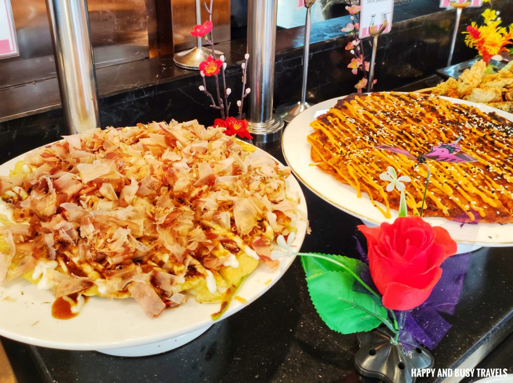 japanese food okonomiyaki Bayside Buffet - Where to eat - Lime Resort Manila - Where to stay hotel resort in manila - Happy and Busy Travels