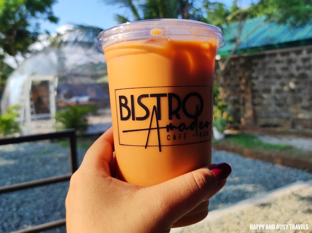 thai milk tea Bistro Amadeo - Where to eat in amadeo tagaytay cavite restaurant - Happy and Busy Travels
