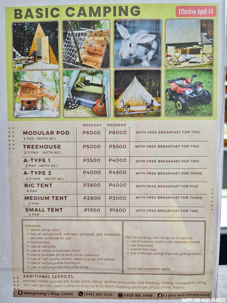 EJ Play and Campground 55 - rates Where to go stay imus cavite unwind resort farm animals nature - Happy and Busy Travels