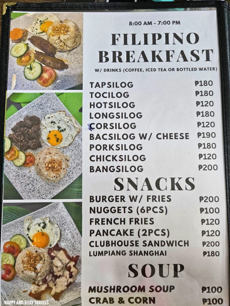 EJ Play and Campground 56 - food menu Where to go stay imus cavite unwind resort farm animals nature - Happy and Busy Travels