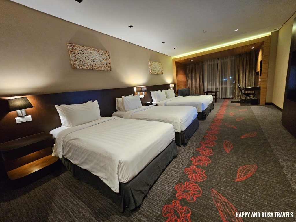 Grandis Hotels and Resorts 25 - deluxe family room beds Where to stay in Kota Kinabalu Sabah Malaysia near airport mall shopping - Happy and Busy Travels