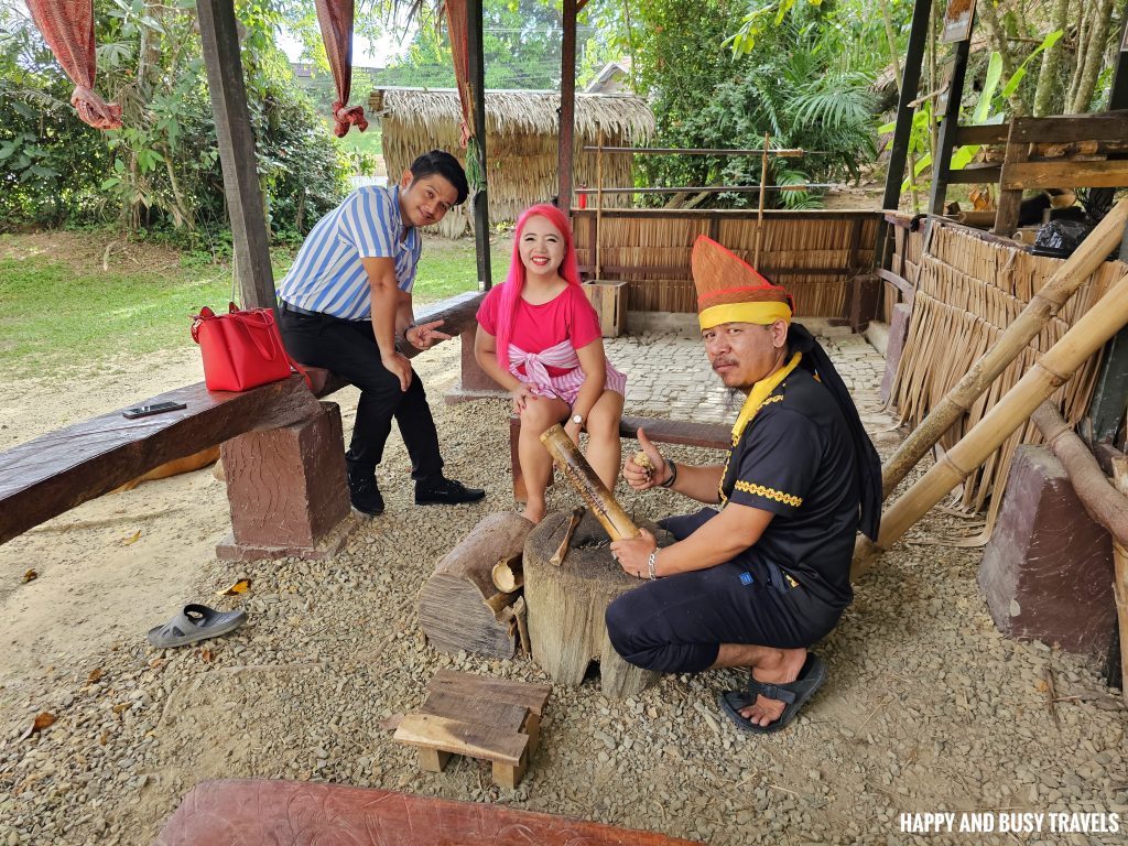 Monsopiad Heritage Village 21 - fire making Where to go kota kinabalu tourist spots - Happy and Busy Travels