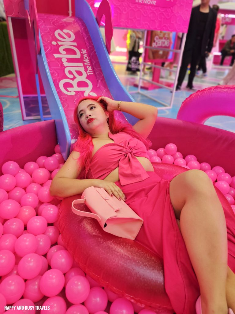 Barbie the Movie Premier Night 11 - pink slide balls pool SM Mall of Asia - Happy and Busy Travels