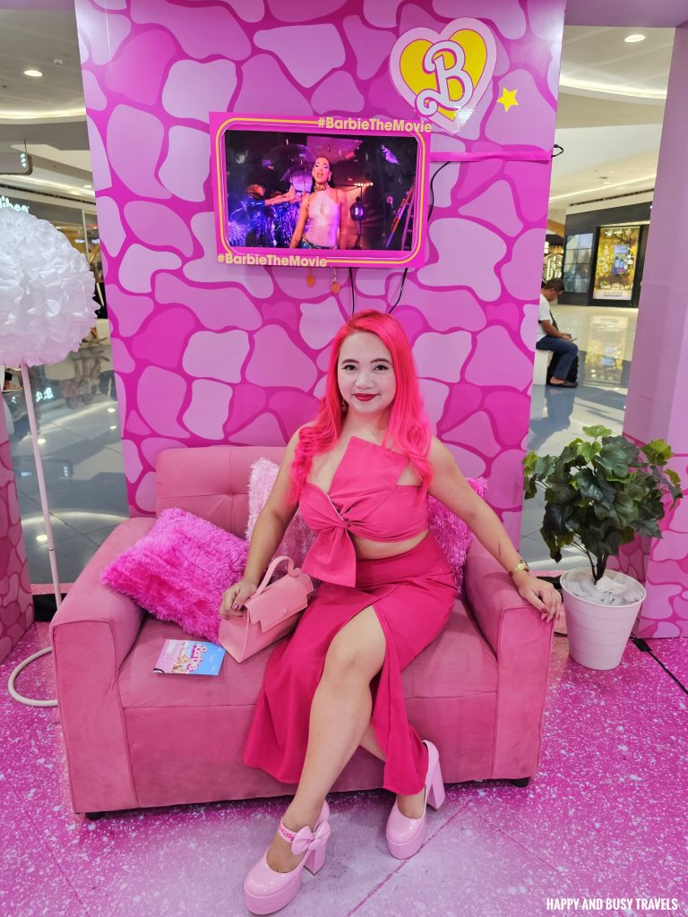 Barbie the Movie Premier Night 7 - pink couch SM Mall of Asia - Happy and Busy Travels