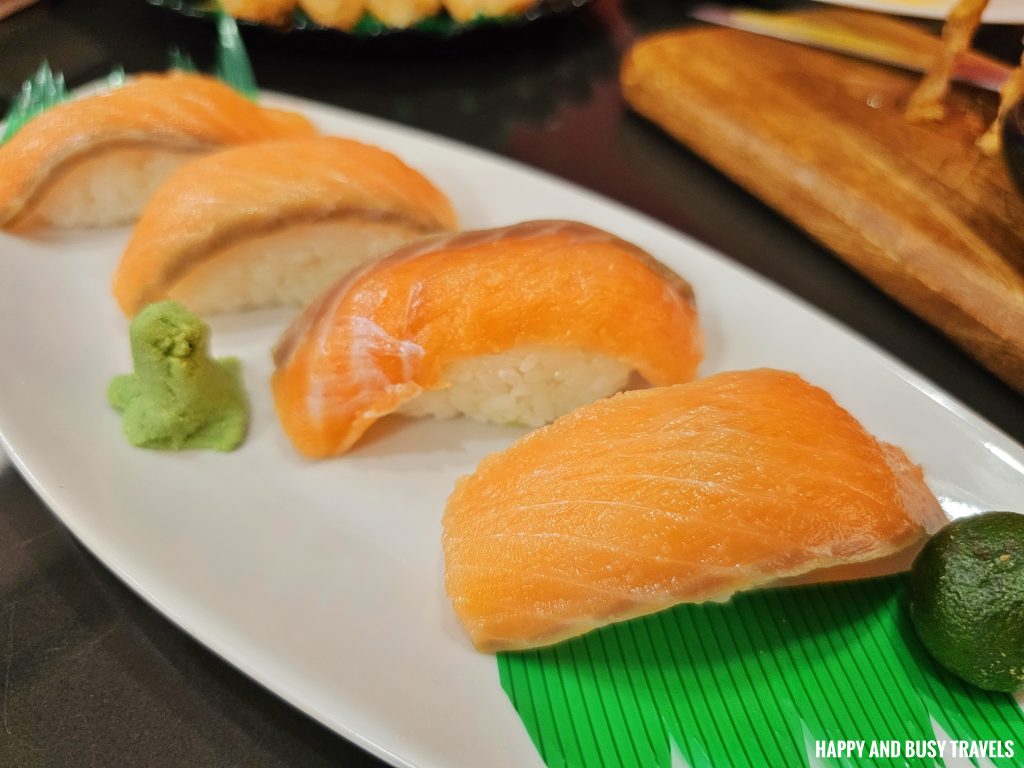 Kiks Kitchenette 14 - salmon sashimi Where to eat San Pedro Laguna Japanese restaurant - Happy and Busy Travels