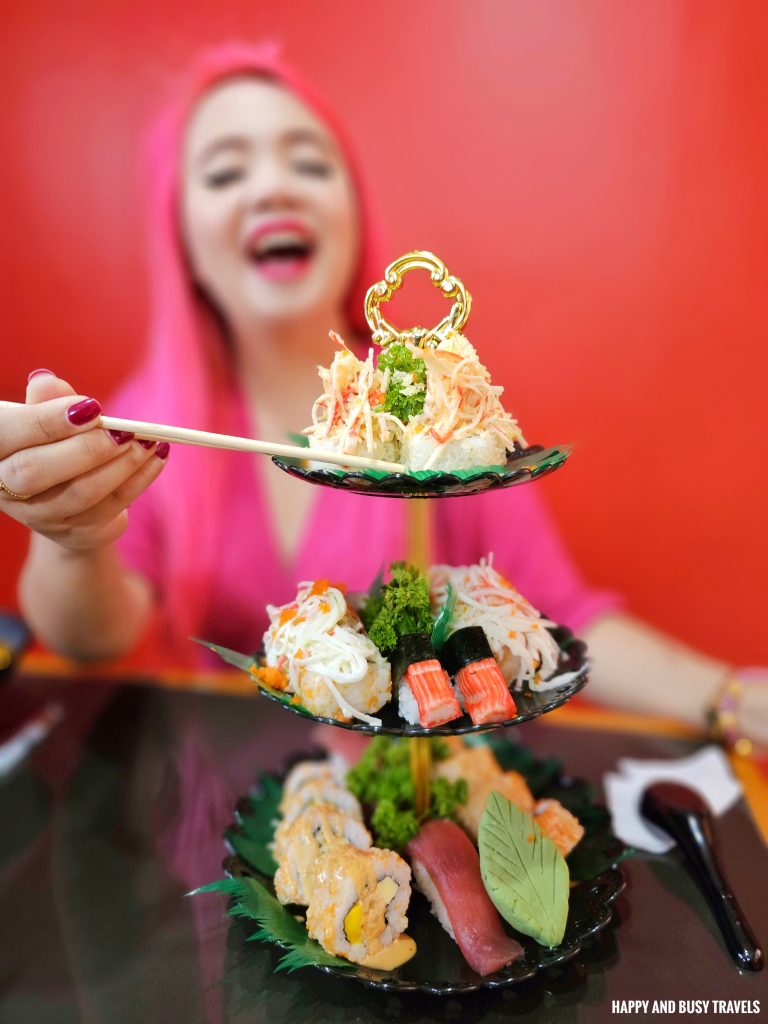 Kiks Kitchenette 18 - Kioyoshi Sushi tower P665 Where to eat San Pedro Laguna Japanese restaurant - Happy and Busy Travels