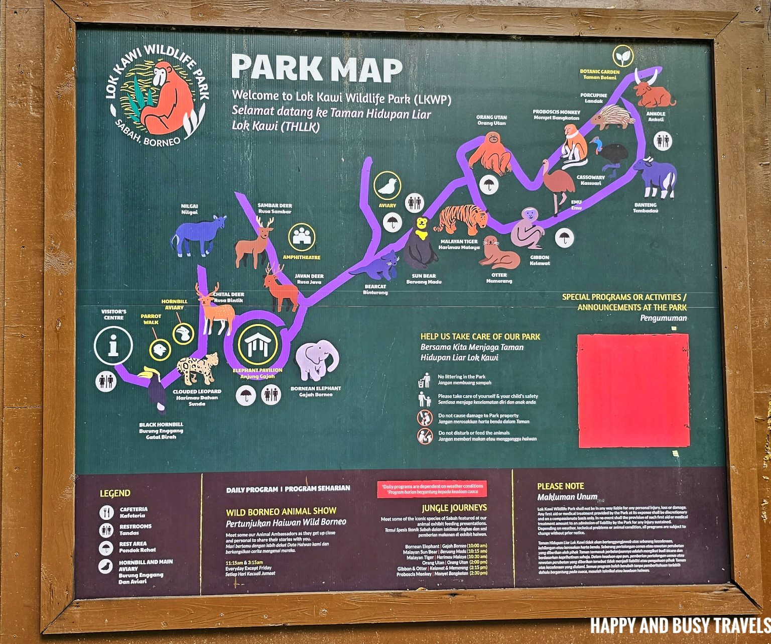 Lok Kawi Wildlife Park 3 Map Where To Go Kota Kinabalu Sabah Malaysia Tourist Spot What To Do Happy And Busy Travels 1536x1282 
