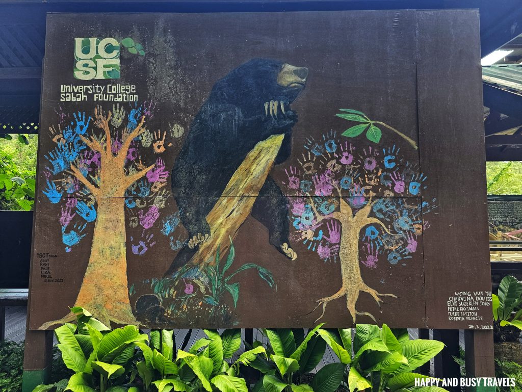 Lok Kawi Wildlife Park 45 - bear mural Where to go kota kinabalu sabah malaysia tourist spot what to do - Happy and Busy Travels