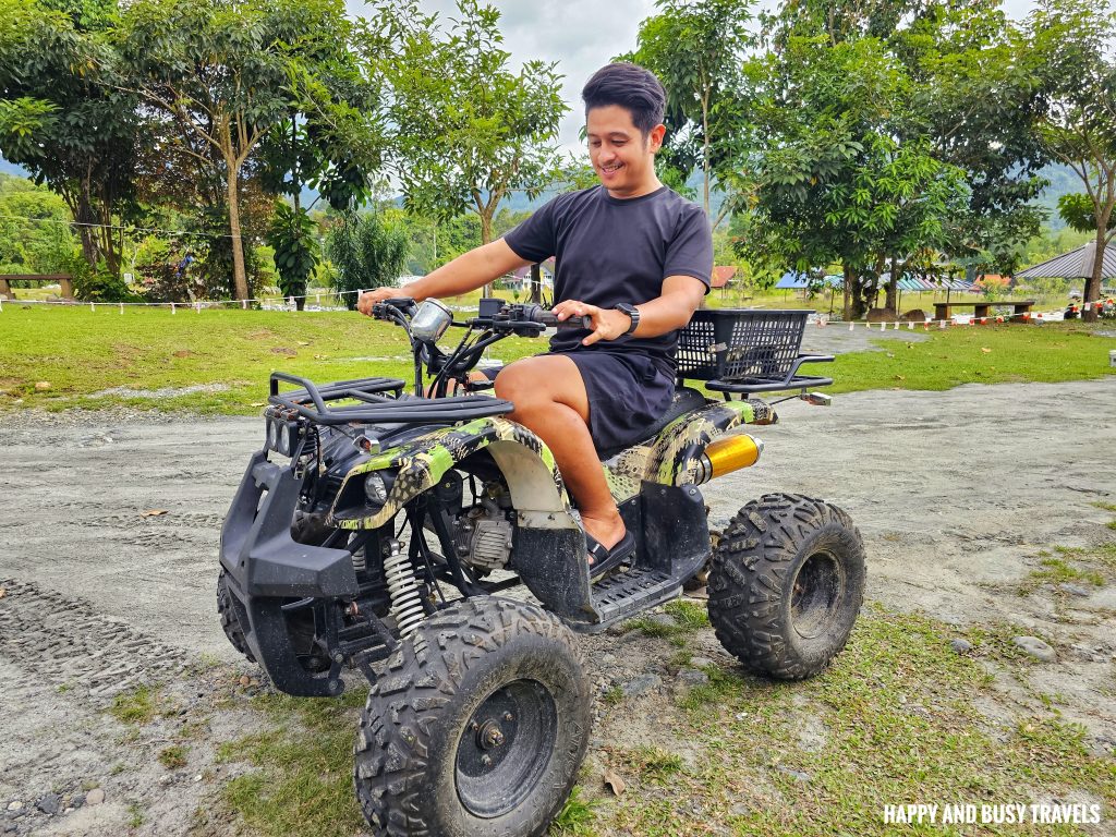 ATV what to do activities in Nohutu Eco Tourism - Where to stay nature camp kota kinabalu sabah Malaysia view of mount kinabalu river - Happy and Busy Travels
