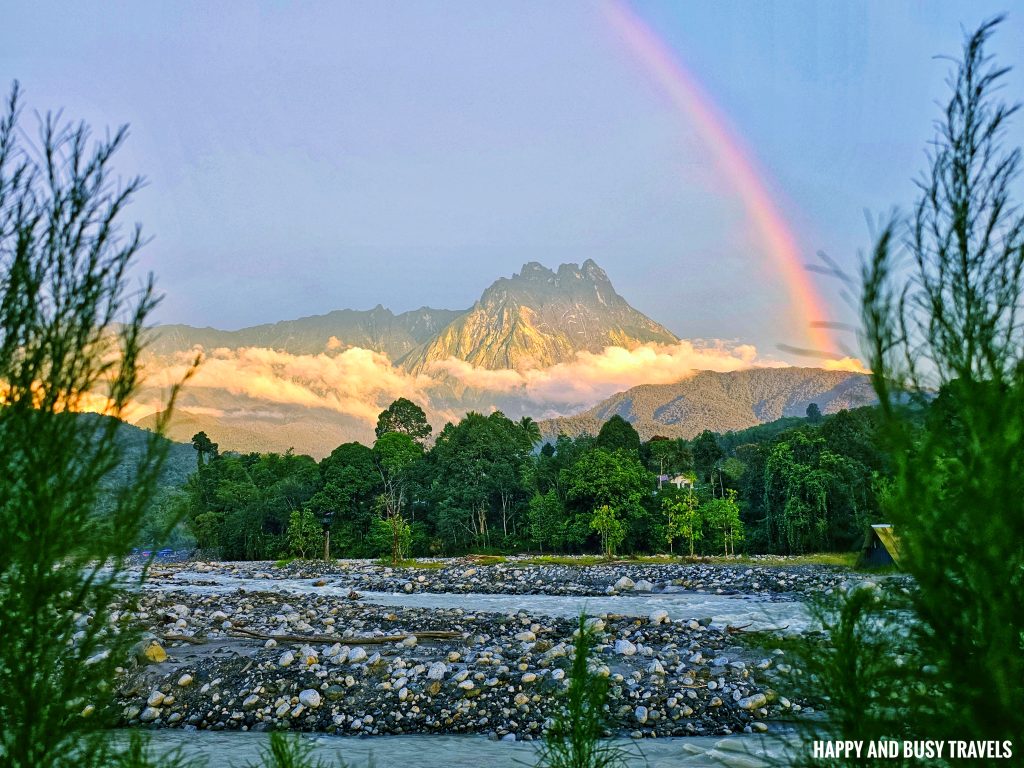 enjoy the view mount kinabalu what to do activities in Nohutu Eco Tourism - Where to stay nature camp kota kinabalu sabah Malaysia view of mount kinabalu river - Happy and Busy Travels