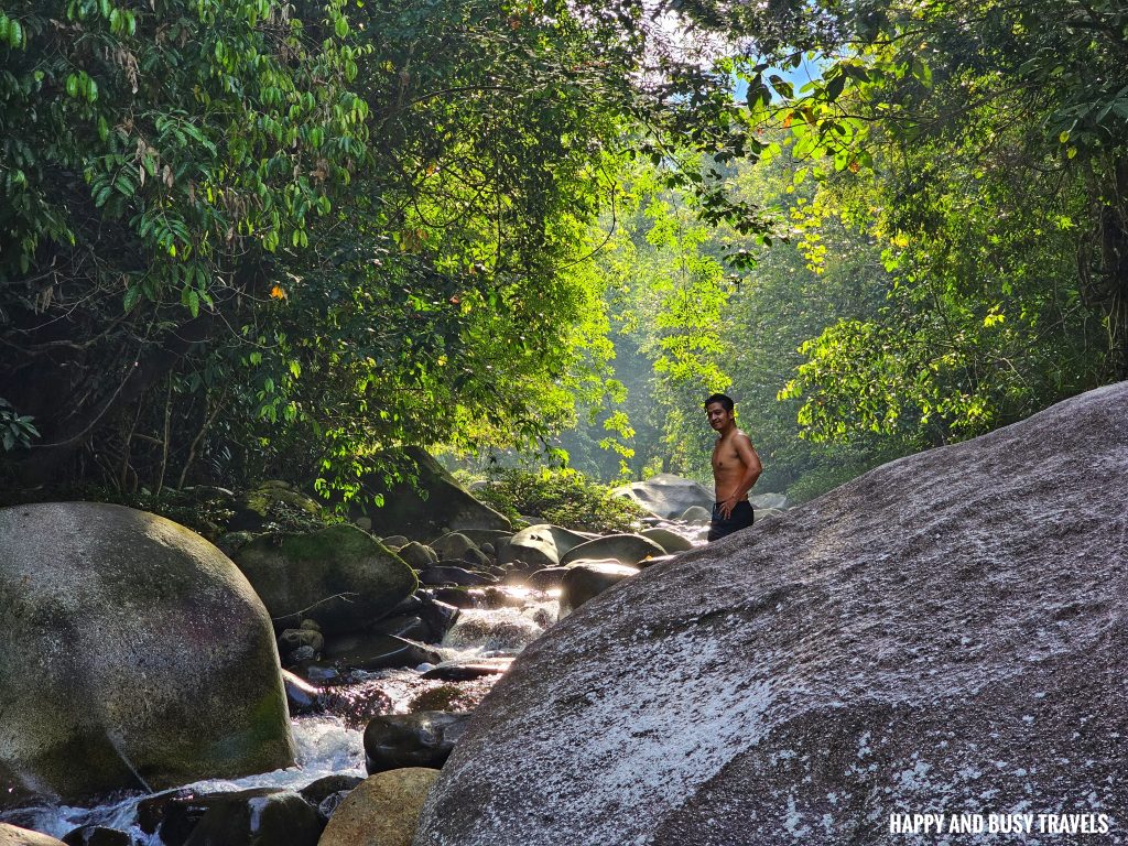 swim lagoon what to do activities in Nohutu Eco Tourism - Where to stay nature camp kota kinabalu sabah Malaysia view of mount kinabalu river - Happy and Busy Travels