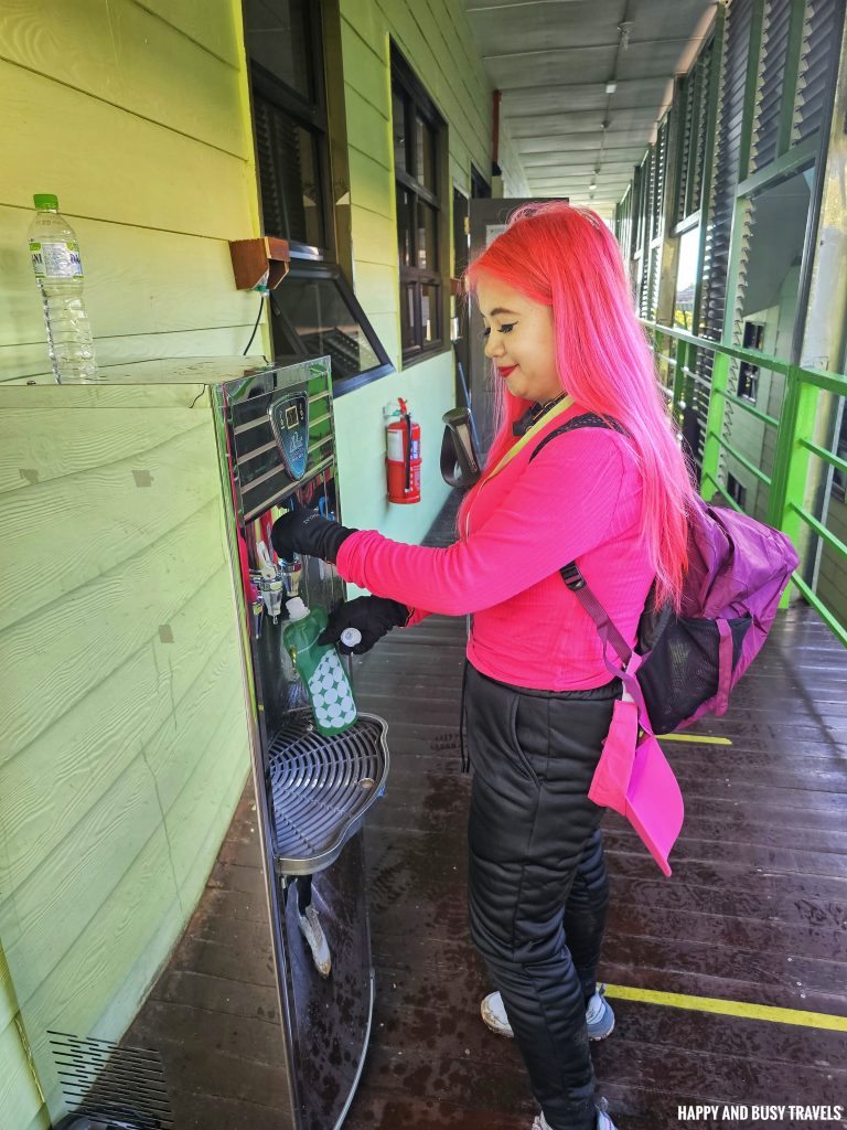 Climbing mount kinabalu 61 -water refill laban rata going down second day how to climb tips kota kinabalu sabah malaysia highest peak south east asia mountain - Happy and Busy Travels