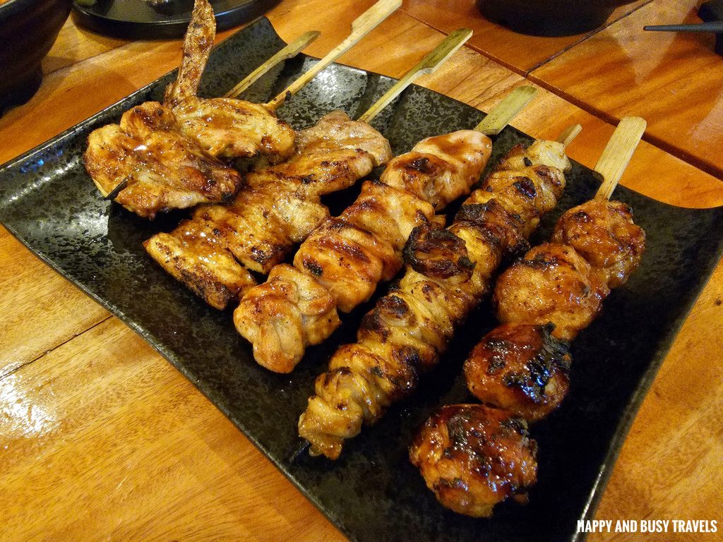 Island Izakaya - Yakitori Momo 70 Torikawa 70 Tebasake 90 Butabara 90 Tsukuni 90 Japanese Restaurant Where to eat Boracay - Happy and Busy Travels