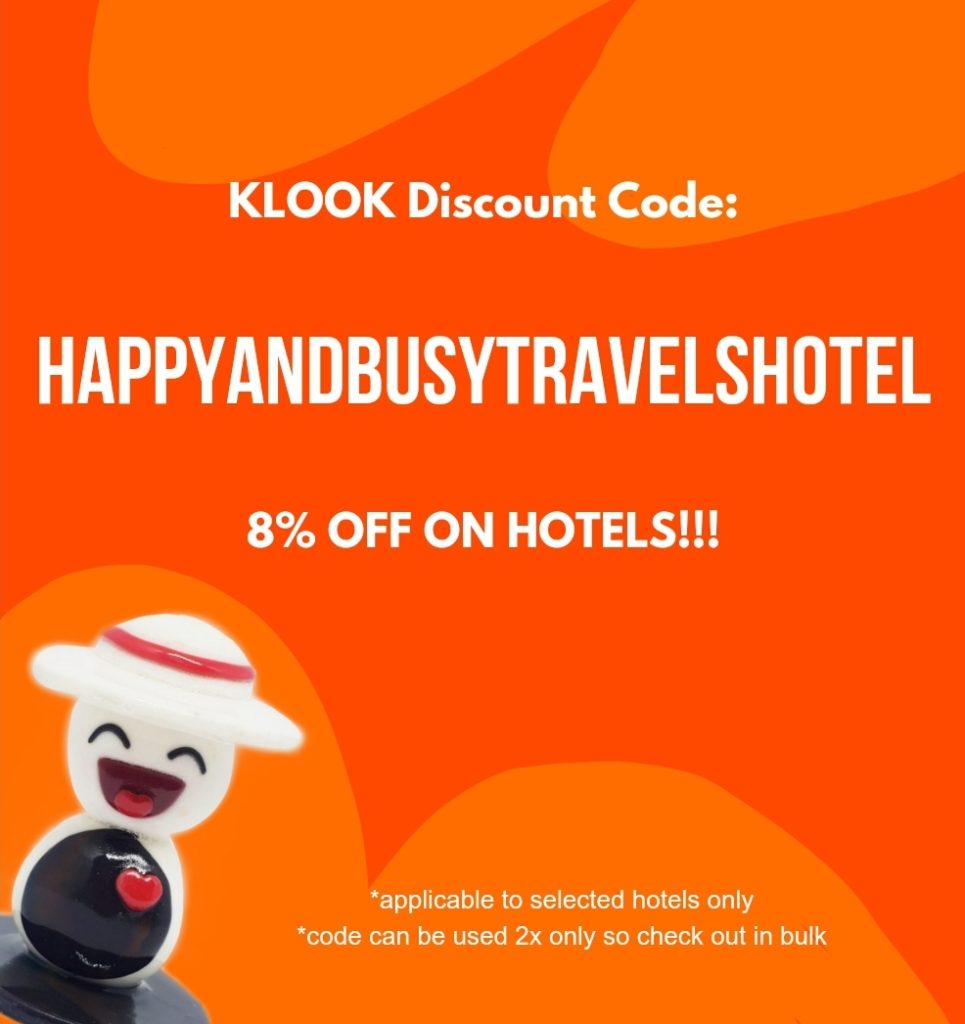 KLOOK Discount Code Happy and Busy Travels Spotlight Hotel discount vacation trip HAPPYANDBUSYTRAVELSHOTEL