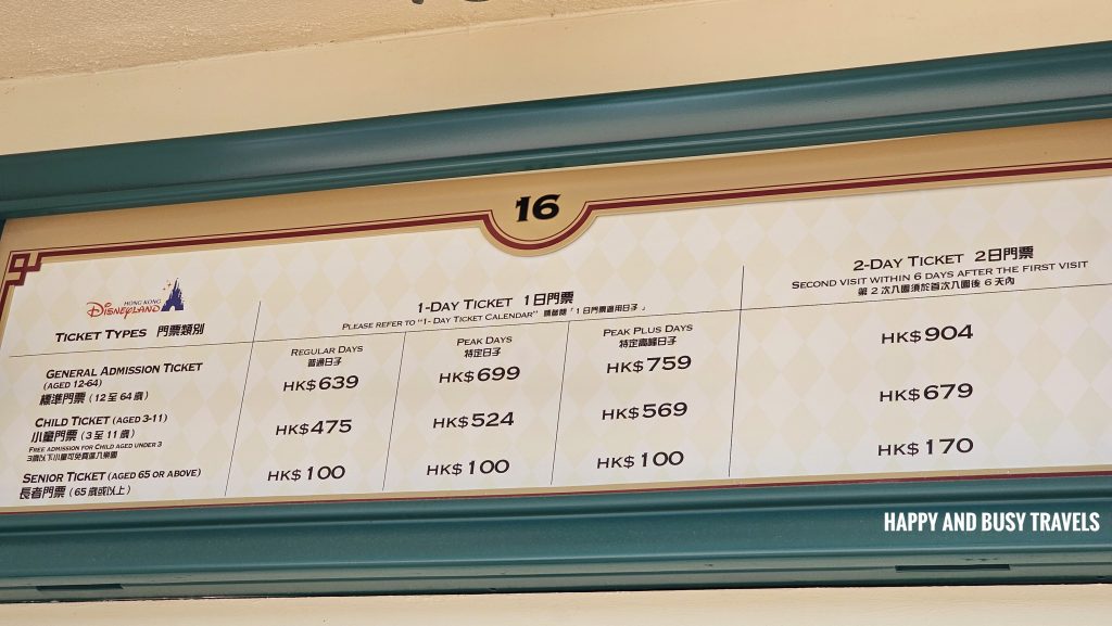 ticket prices Hong Kong Disneyland Resort - tips FAQs where to buy tickets Klook - Happy and Busy Travels