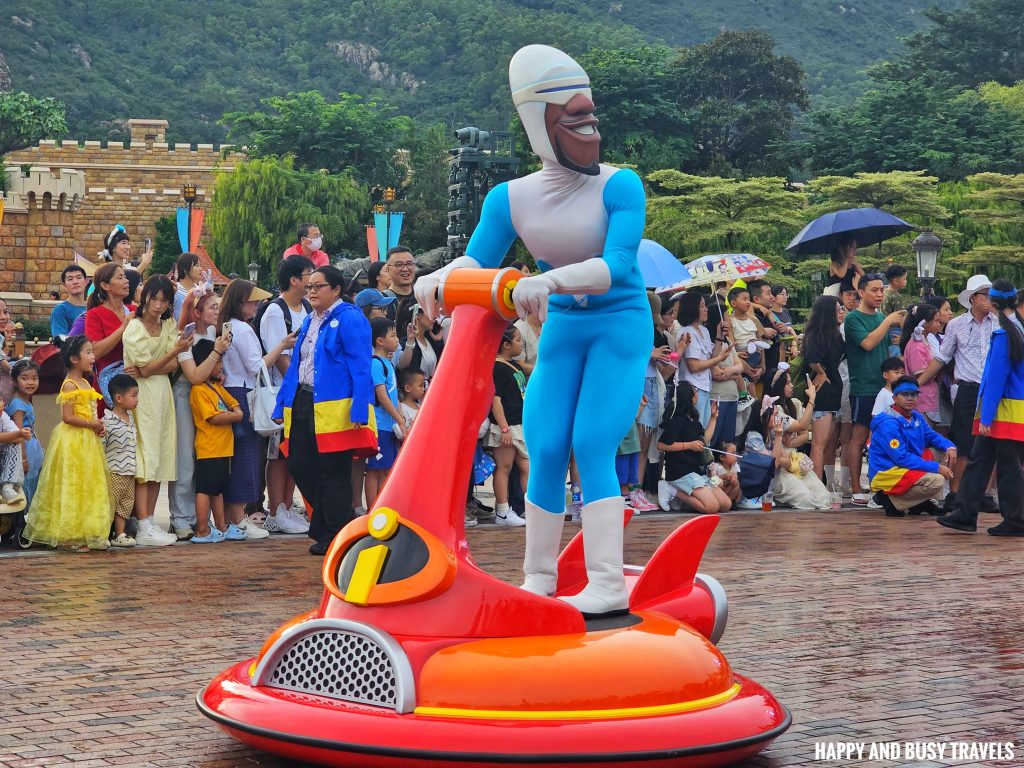 Hong Kong Disneyland Resort 74 - frozone incredibles Parade tips FAQs where to buy tickets Klook - Happy and Busy Travels