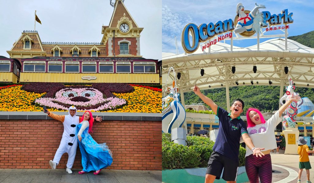 3 Days in Hong Kong - Ocean park Itinerary and Tips KLOOK discount Code HAPPYANDBUSYTRAVELS disney aqualuna peak tram Nong Ping 360 - Happy and Busy Travels
