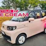 JETOUR Ice Cream full electric vehicle pink review - Happy and Busy Travels