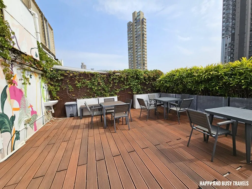 Weave Studios Prince Edward 40 - rooftop features and amenities Where to stay in Hong Kong accommodation co living hotel - Happy and Busy Travels